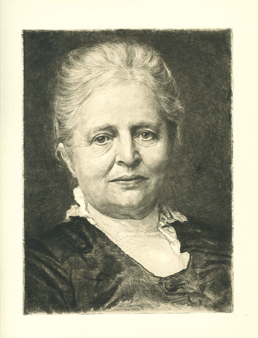 2. Mutter Emma Horn, Stich von Georg Jahn, 19 18 (STAM Grafiksammlung XXII a 34)