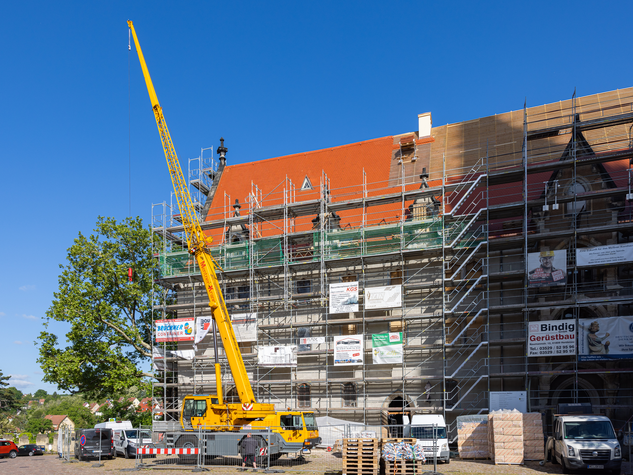Sanierung Kornhaus Meißen im Mai 2025